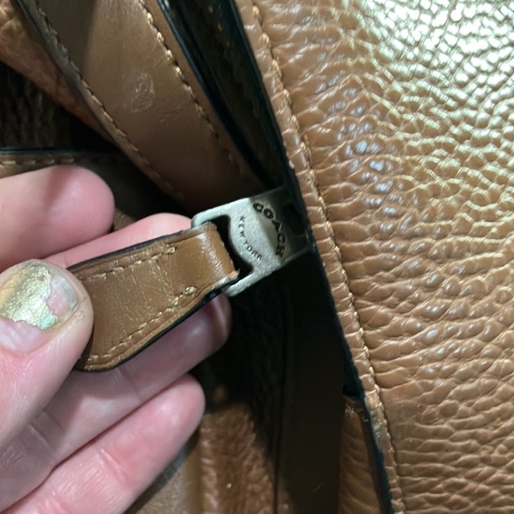 Men’s brown leather coach backpack - Picture 5 of 16